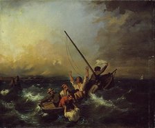 Shipwreck, 19th century. Creator: Eugene Isabey.