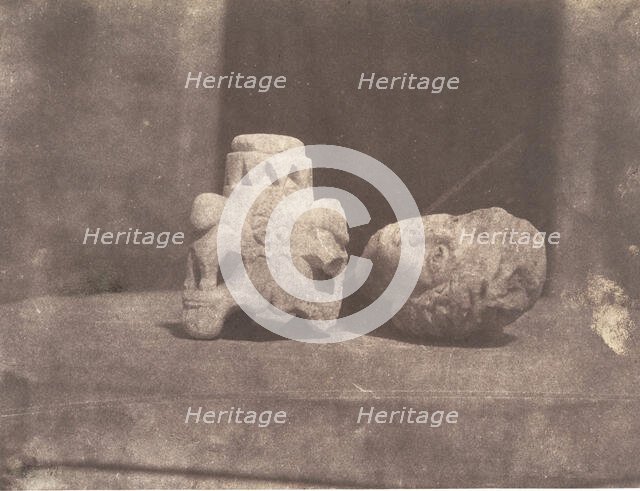 Jérusalem, Fragments judaïque et romain, 1854. Creator: Auguste Salzmann.