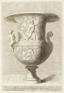 Vase covered in vines, (1680?).  Creator: Georges Tournier.