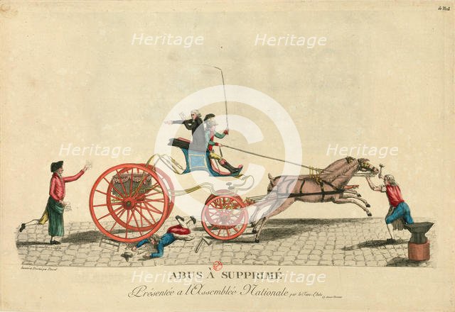 Abus à suppreme, 1789. Creator: Anonymous.