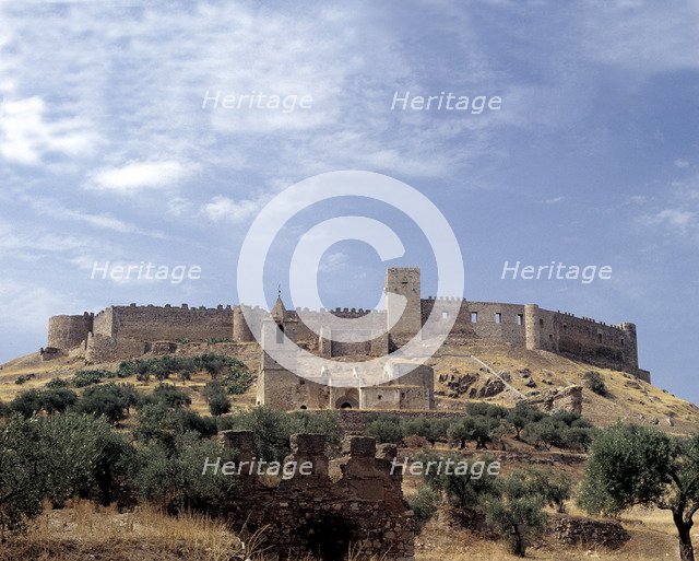 Medellin Castle in the late 13th century with additions of later times.