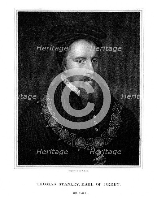 Thomas Stanley, 1st Earl of Derby, English nobleman, (1827).Artist: W Holl