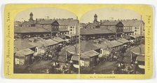 Fulton Market, mid 19th century. Creator: John S. Moulton.