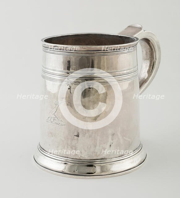 Mug, London, 1706/07. Creators: John Martin Stocker, Edward Peacock.
