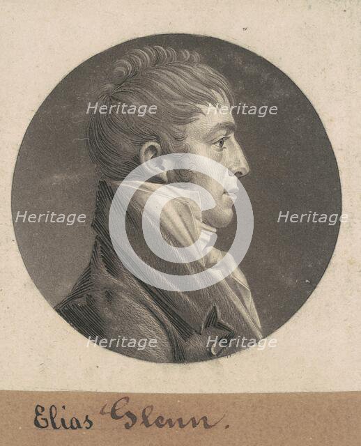 Elias Glenn, 1803. Creator: Charles Balthazar Julien Févret de Saint-Mémin.