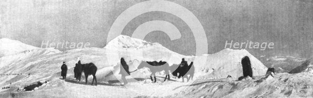 'Les phases de la Retraite de la Deuxieme armee Serbe, de la frontiere Bulgare au..., 1916. Creator: Samson Tchernoff.