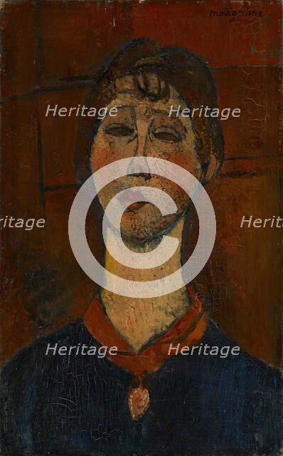 Portrait of Madame Dorival, c. 1916. Creator: Modigliani, Amedeo (1884-1920).