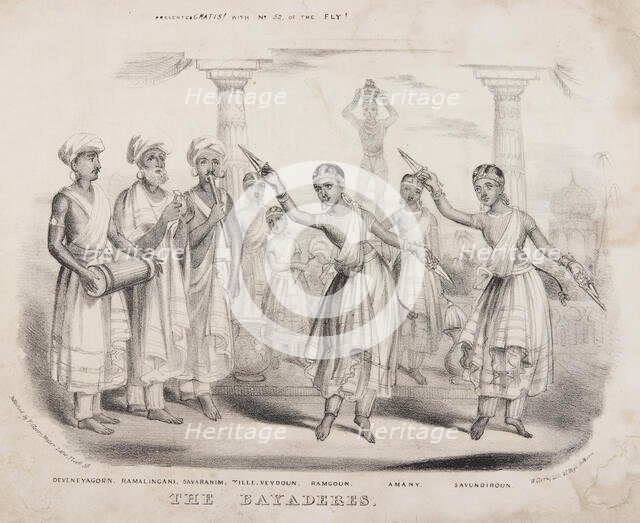 'The Bayaderes', 1838. Creator: W Clerk.