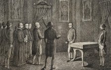 Arrest of the Prince of Asturias, The El Escorial Conspiracy, 1807, (1851). Creator: Unknown.