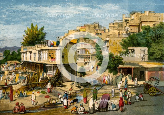 Peshawar, Pakistan, 1857.Artist: William Carpenter