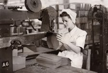 Making boxes, Rowntree factory, York, Yorkshire, 1949. Artist: Unknown