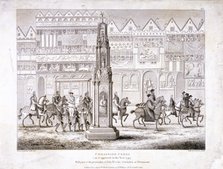 View of Cheapside Cross, London, 1809. Artist: Anon