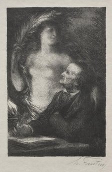 The Muse, 1887. Creator: Henri Fantin-Latour (French, 1836-1904).