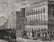 First Carlist War, (1833-1840): Assassination of General Bassa, 1835 (1845). Creator: Unknown.