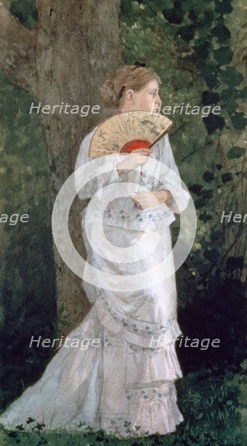 'The Trysting Place', 1875. Artist: Winslow Homer