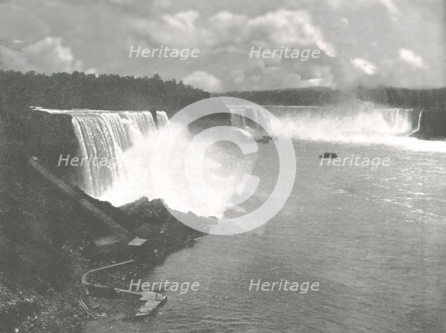 General view of Niagara Falls, 1895.  Creator: Unknown.