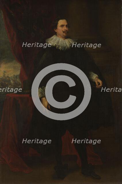 Portrait of a Male Member of the Van der Borcht Family, c.1635. Creator: Follower of Anthony van Dyck.