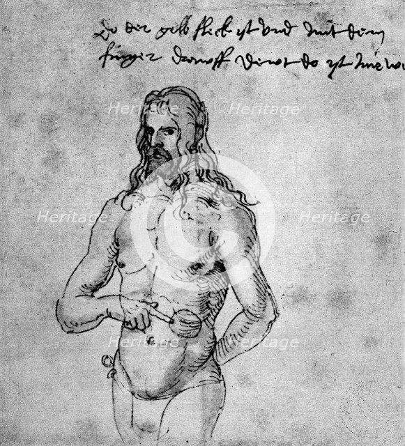 'Self Portrait', about 1512-1513 or 1519, (1936). Artist: Albrecht Dürer