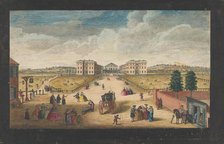View of the Foundling Hospital in London, 1751. Creators: Robert Sayer, Fabr. Parr.