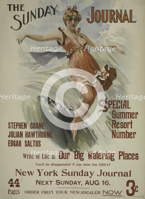 The Sunday journal. Sunday, Aug. 16. 1896, c1893 - 1897. Creator: Unknown.