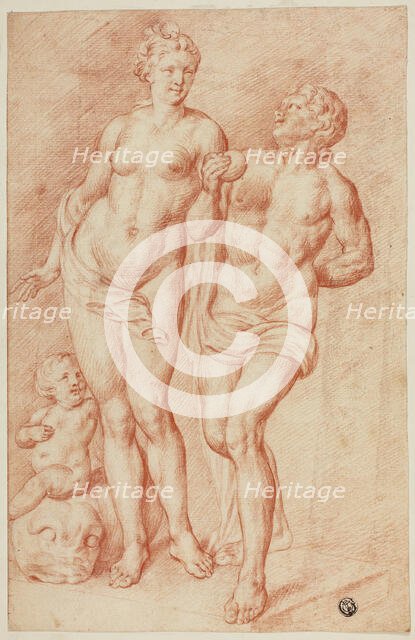 Venus and Paris, 1666-1712. Creator: Pietro Dandini.