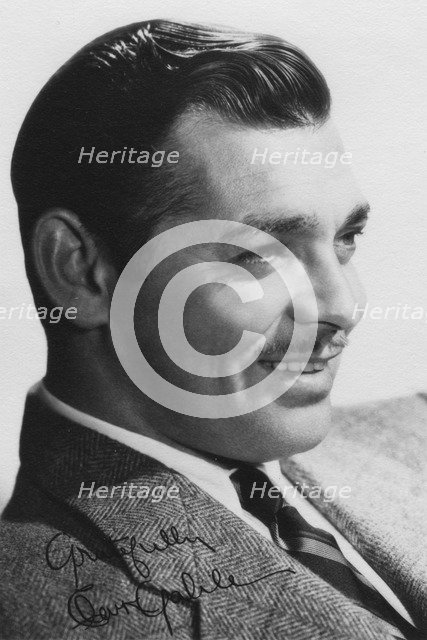 Clark Gable (1901-1960), American actor, c1930s. Artist: Unknown