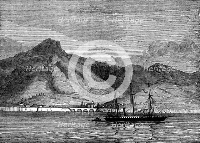 Off the mouth of the Bidassoa, Spain, 1873. Creator: Unknown.