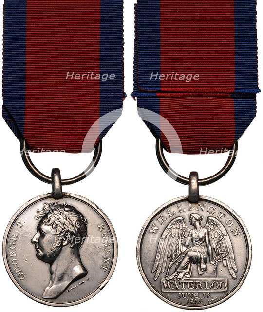 The Waterloo Medal. Artist: Orders, decorations and medals 