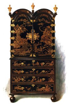 Lacquer cabinet, 1905. Artist: Shirley Slocombe.