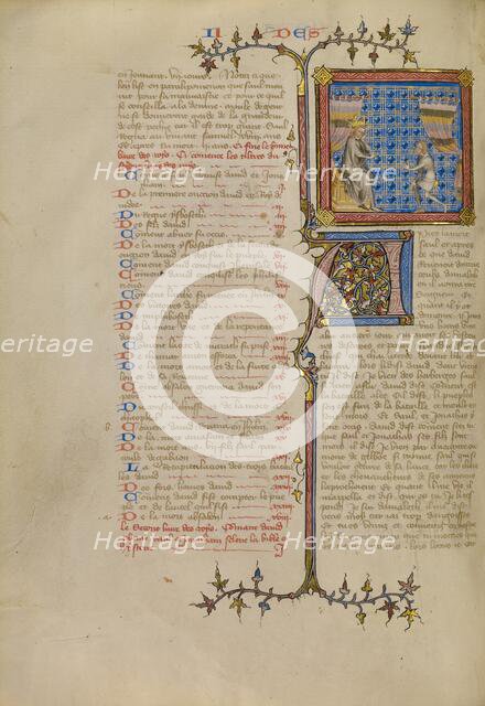 Saul before Samuel, about 1360-1370. Creator: Master of Jean de Mandeville.