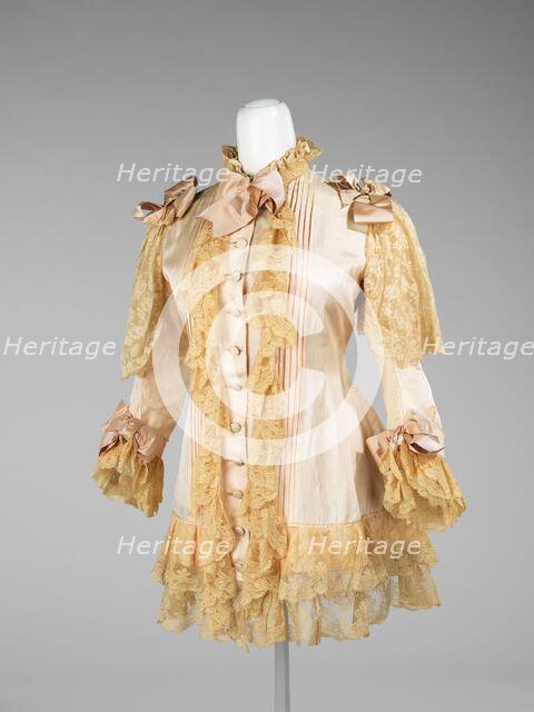 Dressing jacket, American, 1885-90. Creator: Unknown.