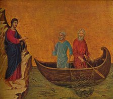 'The Calling of the Apostles Peter and Andrew', 1308-1311. Artist: Duccio di Buoninsegna.