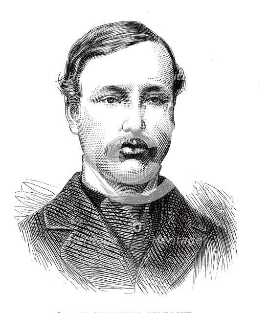 The Universities' Boat-Race, the Oxford Crew: 4. A. M. Mitchison, Pembroke, 1876. Creator: Unknown.