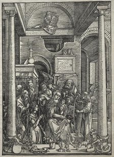 Life of the Virgin: Adoration of the Virgin and Child by Saints and Angels, 1504-1505. Creator: Albrecht Dürer (German, 1471-1528).