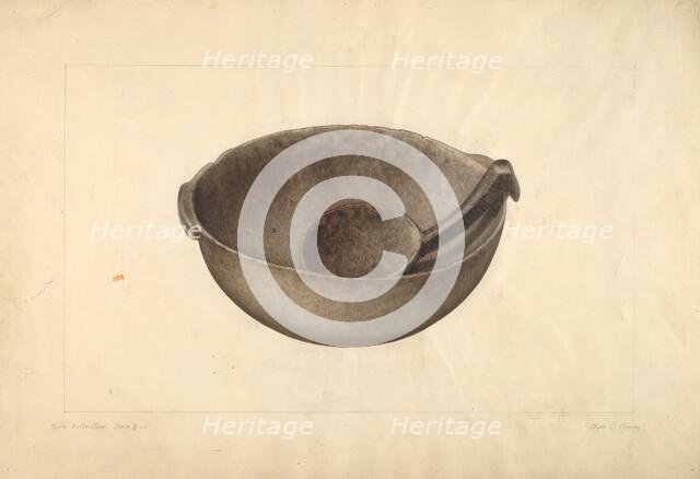 Maple Butter Bowl, 1935/1942. Creator: Clyde L. Cheney.