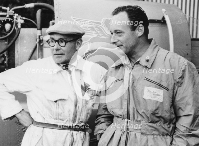 Donald Campbell and Leo Villa, Coniston, Cumbria 1956. Artist: Unknown