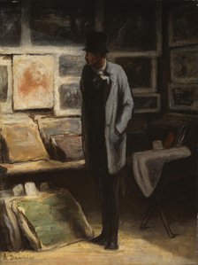 The Print Collector, c. 1857/63. Creator: Honore Daumier.