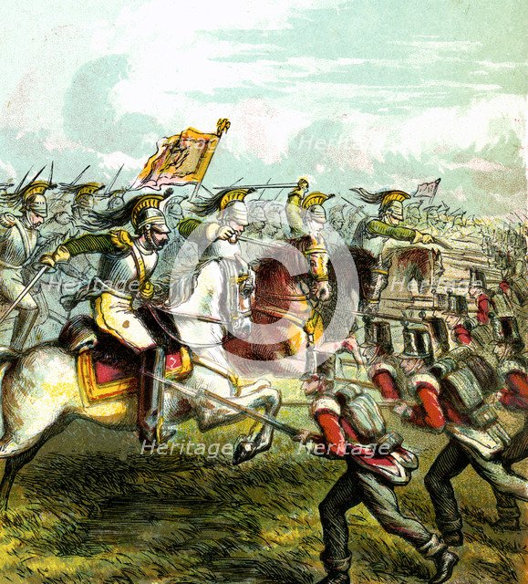 'The Battle of Waterloo, 1815', (c1850s). Artist: Unknown