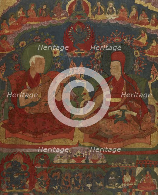 Abbots of the Ngor Monastery, late 16th century. Creator: Unknown.