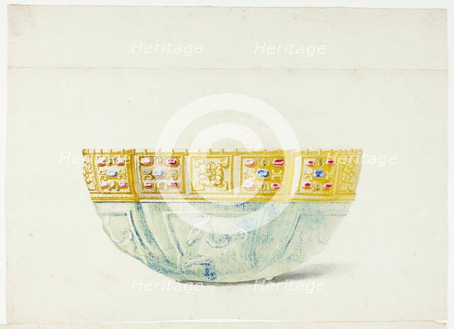 Jewelled Bowl in the Treasury of San Marco, Venice, n.d. Creator: Giuseppe Grisoni.