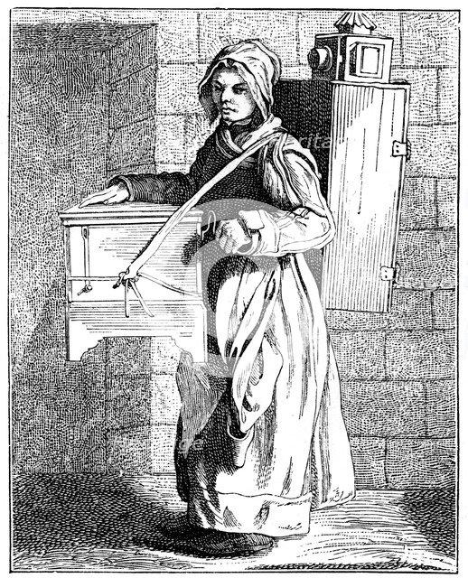 The Organ Player, 1737-1742.Artist: Bouchardon