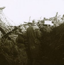 Trenches, Cornille, France, c1914-c1918. Artist: Unknown.