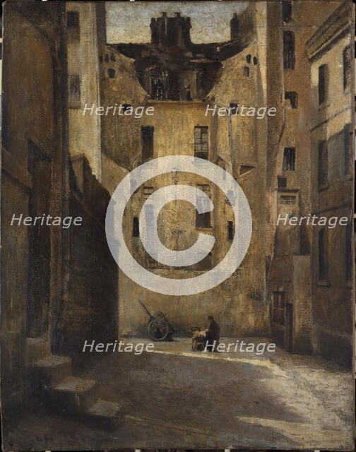 Impasse des Boeufs, c1900. Creator: Hippolyte Guy.