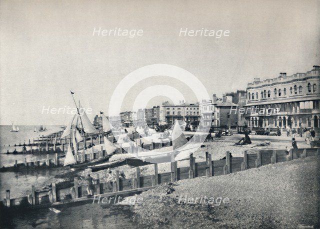 'Worthing - General View of the Front', 1895. Artist: Unknown.