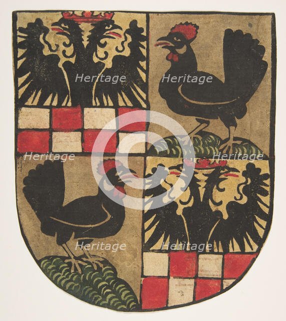 Arms of the Counts of Botenlauben, 1480-1500., 1480-1500. Creator: Anon.