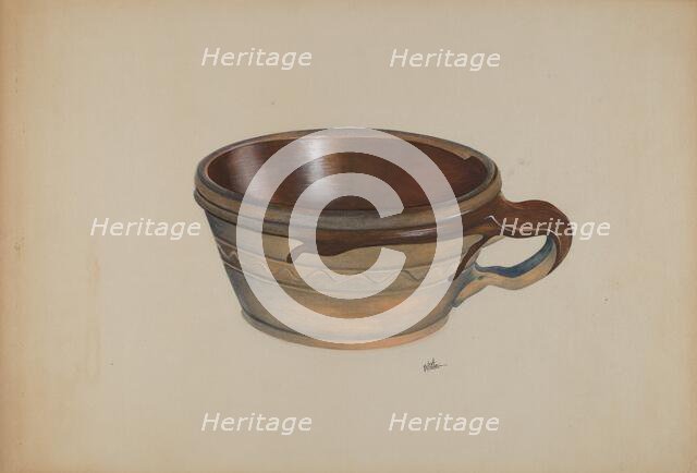 Economite Bowl w/ Handle, c. 1937. Creator: Edward White.