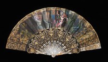 Fan, European, 1860-69. Creator: Unknown.