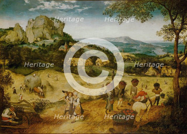 The Hay Harvest (Haymaking), 1565. Creator: Bruegel (Brueghel), Pieter, the Elder (ca 1525-1569).