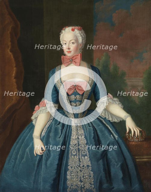 Duchess Elisabeth Christine of Brunswick-Wolfenbüttel-Bevern (1715-1797), Queen of Prussia, c1738. Creator: Pesne, Antoine, School (1683-1757).