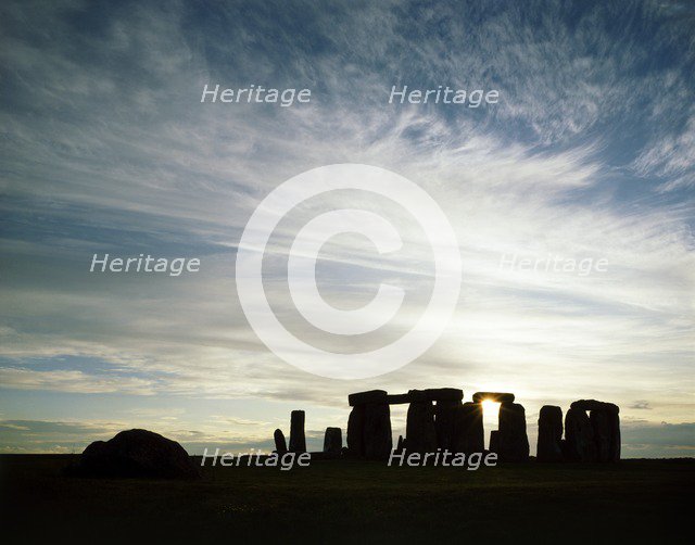 Stonehenge, Wiltshire. Artist: Unknown.